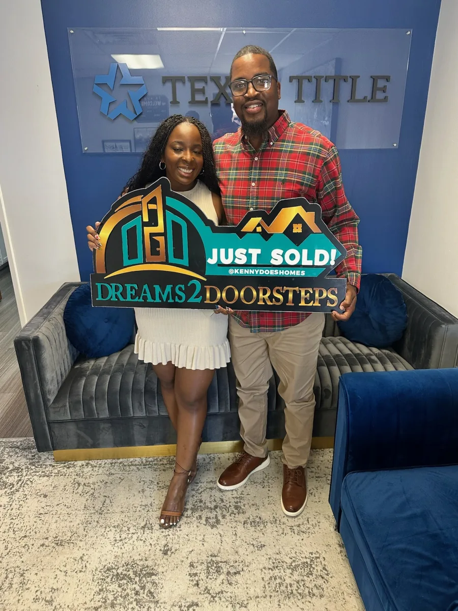 Dreams 2 Doorsteps clients after completing their title appointment